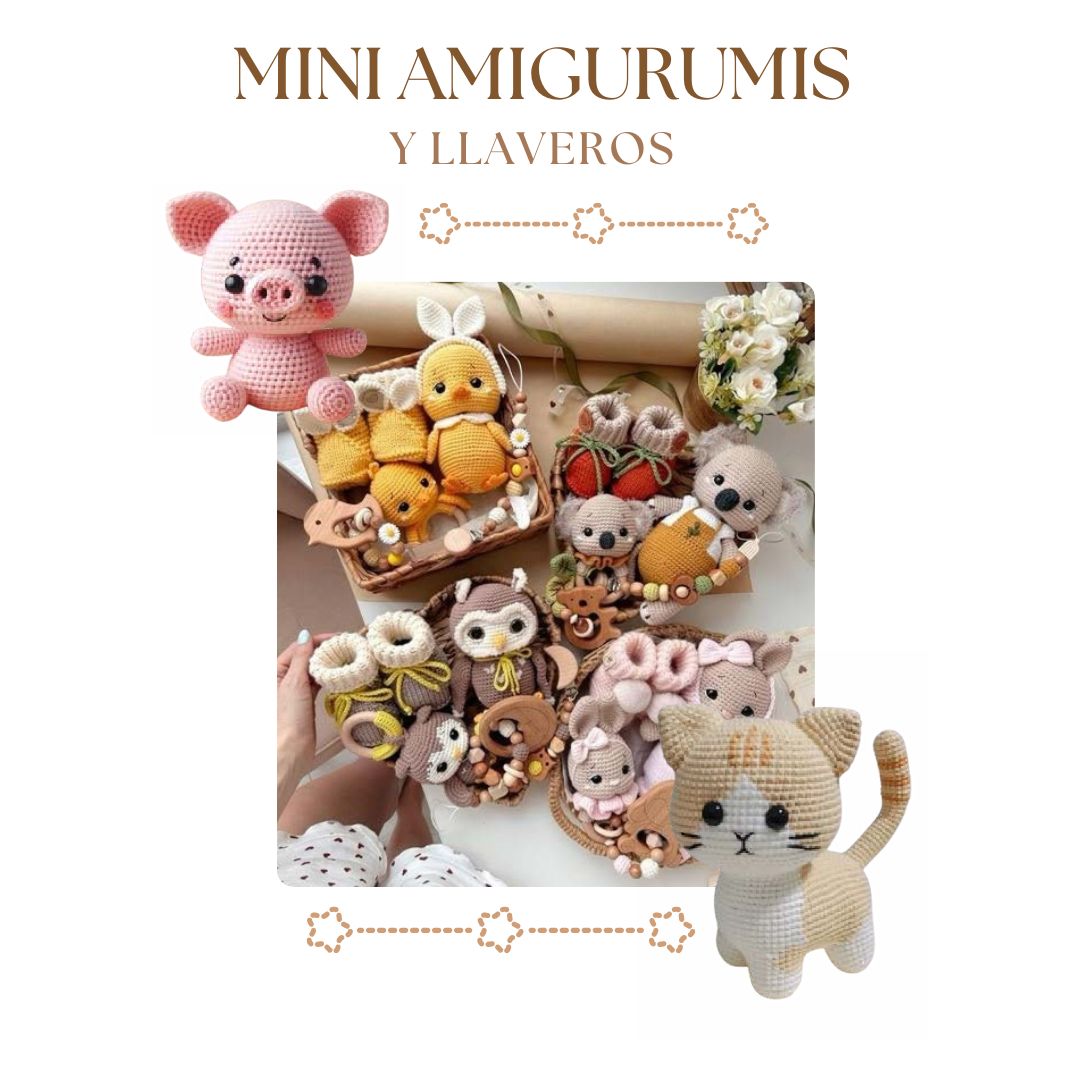 Mini amiguris y llaveros